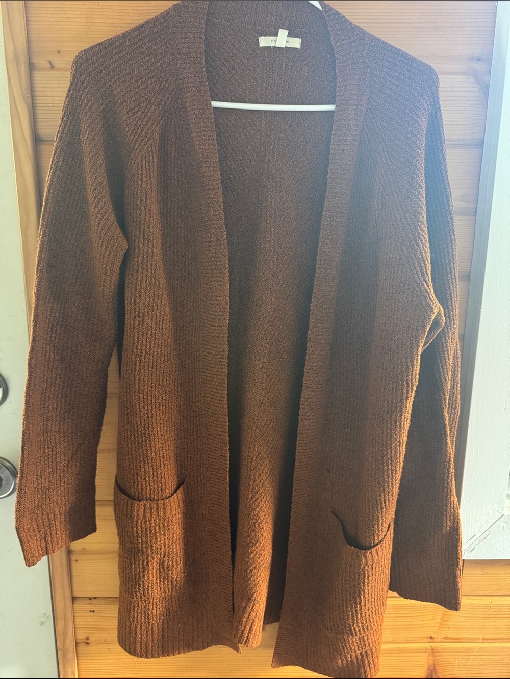 Maurices Rust Brown Open Front Cardigan
